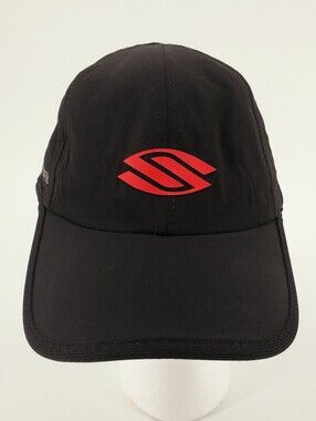 Selkirk Sport Pickelball Cap Hat Black & Red Adjustable Back Strap One Size
